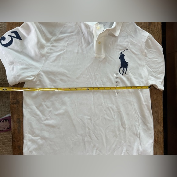 Ralph Lauren Big Pony NWT Polo White Mens XL custom Slim Fit! - Picture 7 of 11